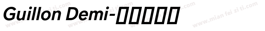 Guillon Demi字体转换